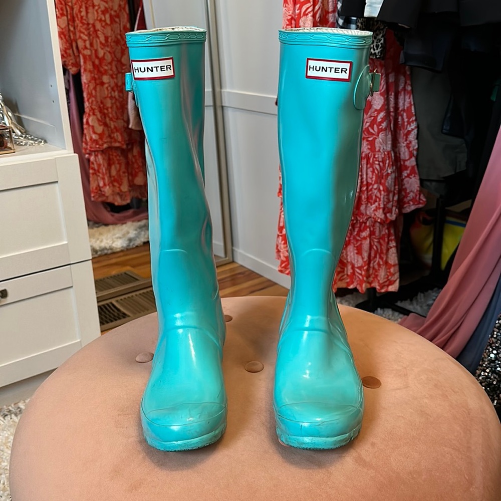 Tiffany Blue Hunter Rain boots